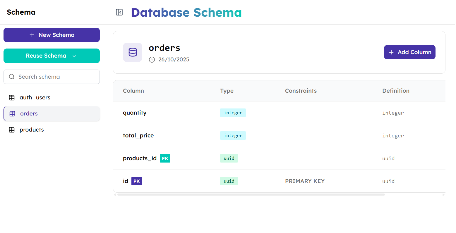 Table Editor